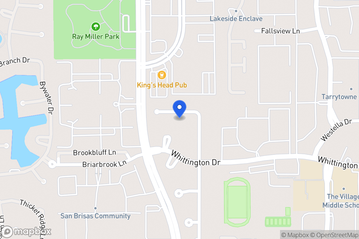 Map of 13315 Brentonwood Ln, Houston