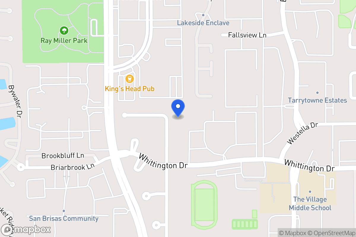 Map of 1907 Foreland Dr, Houston