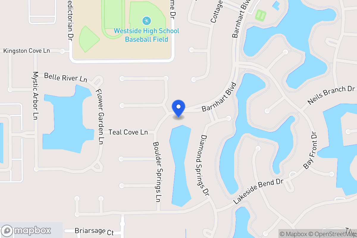Map of 14143 Barnhart Blvd, Houston