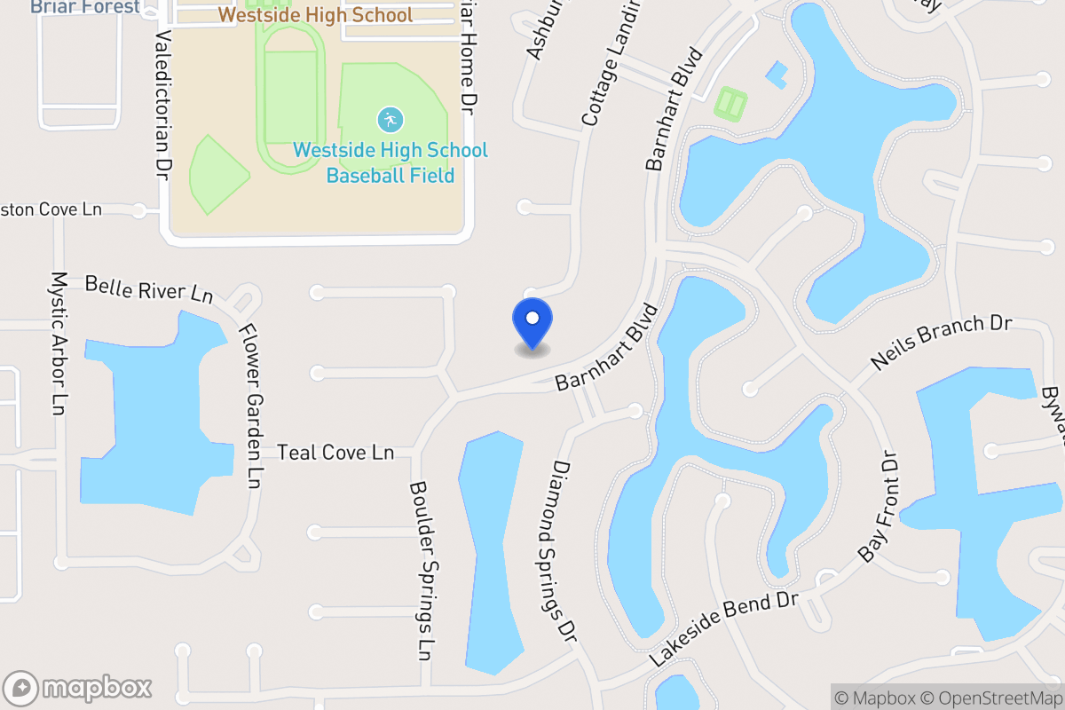 Map of 14126 Barnhart Blvd, Houston