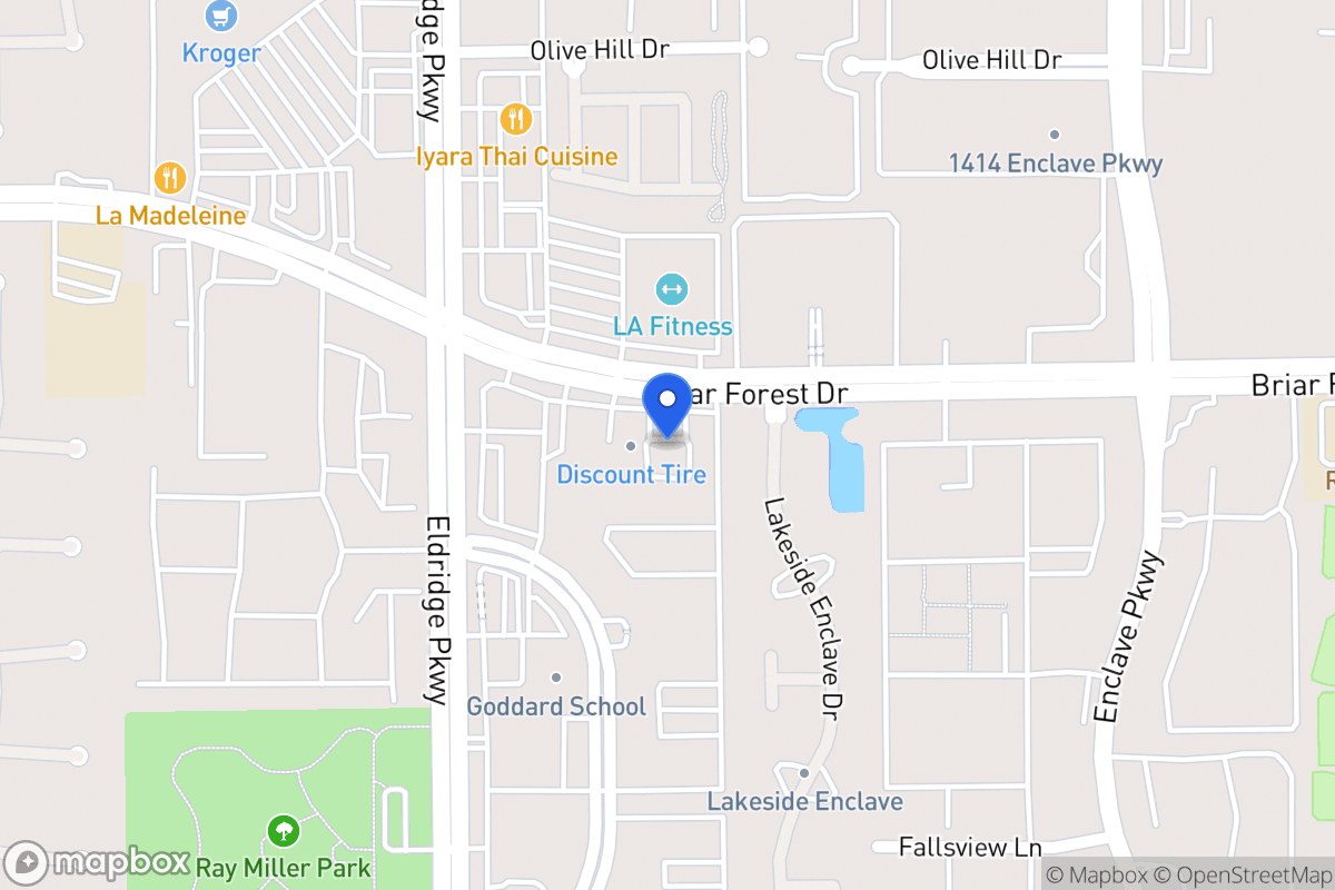 Map of 13345 Briar Forest Dr, Houston