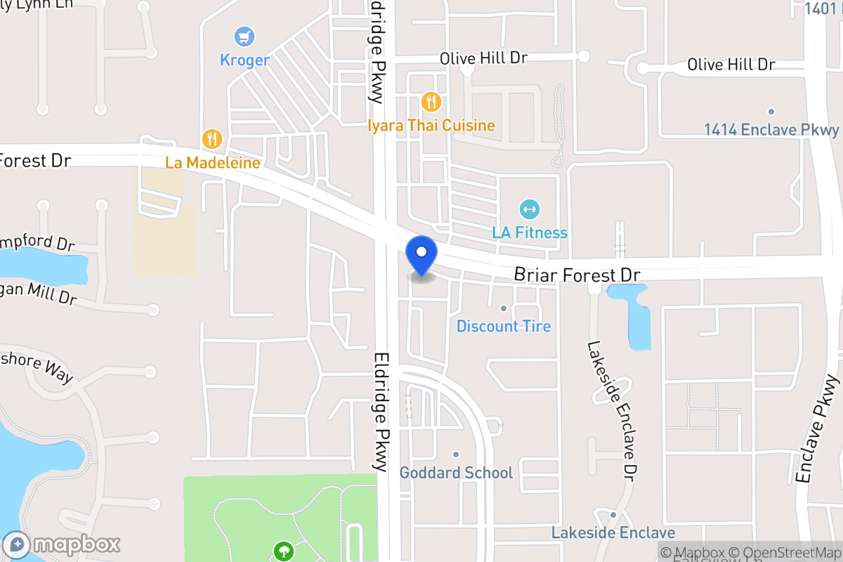 Map of 1575 Eldridge Pky, Houston
