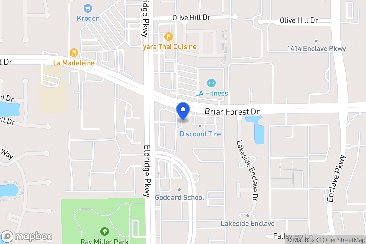 Map of 13351 Briar Forest Dr, Houston