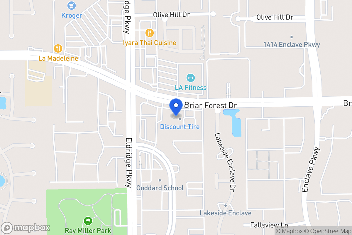 Map of 13205 Briar Forest Dr, Houston