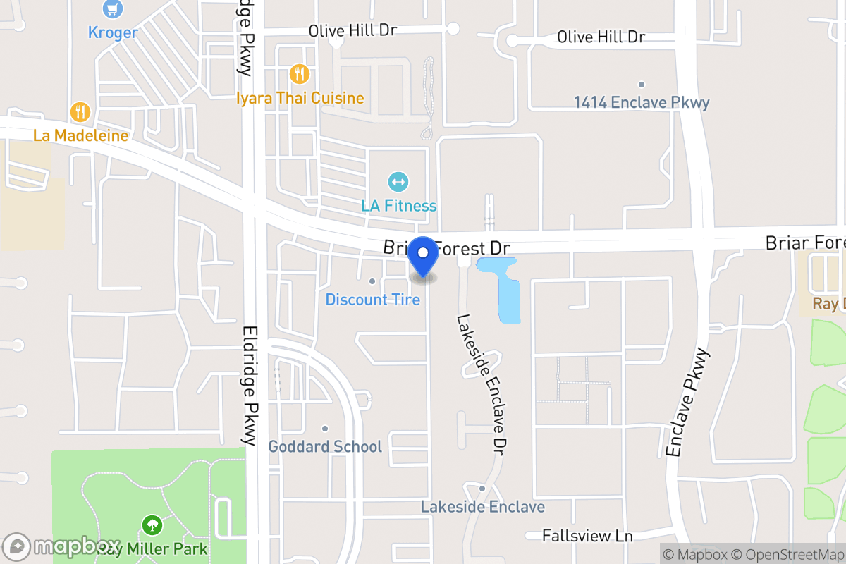 Map of 13215 Briar Forest Dr, Houston