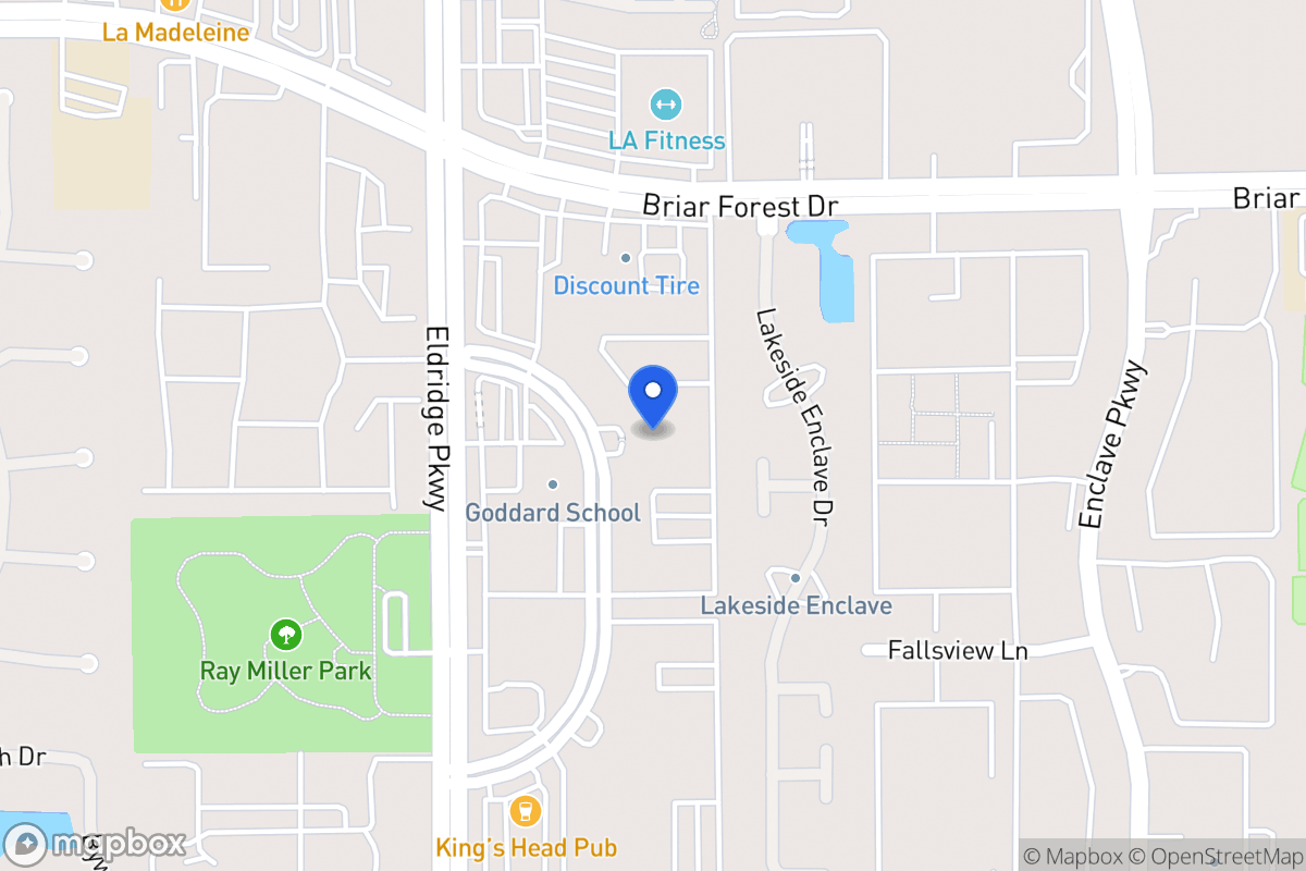 Map of 1725 Crescent Plaza Dr, Houston