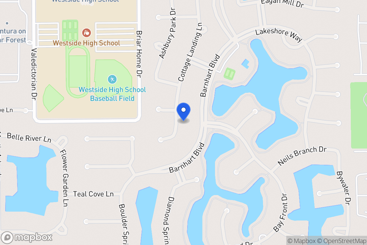 Map of 1823 Cottage Landing Ln, Houston