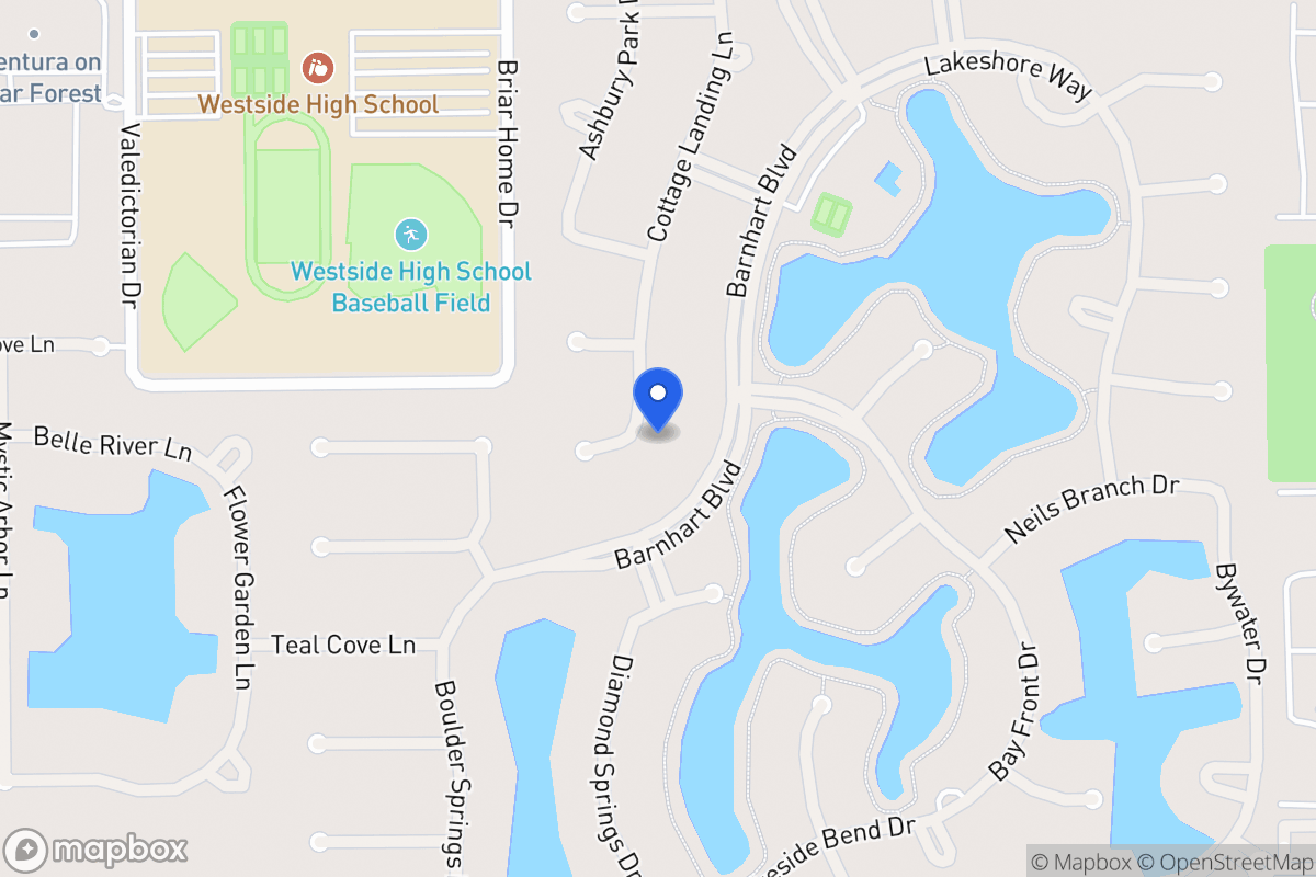 Map of 1831 Cottage Landing Ln, Houston