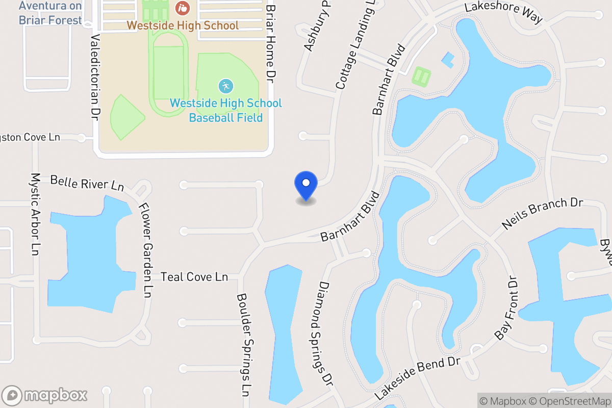 Map of 1843 Cottage Landing Ln, Houston
