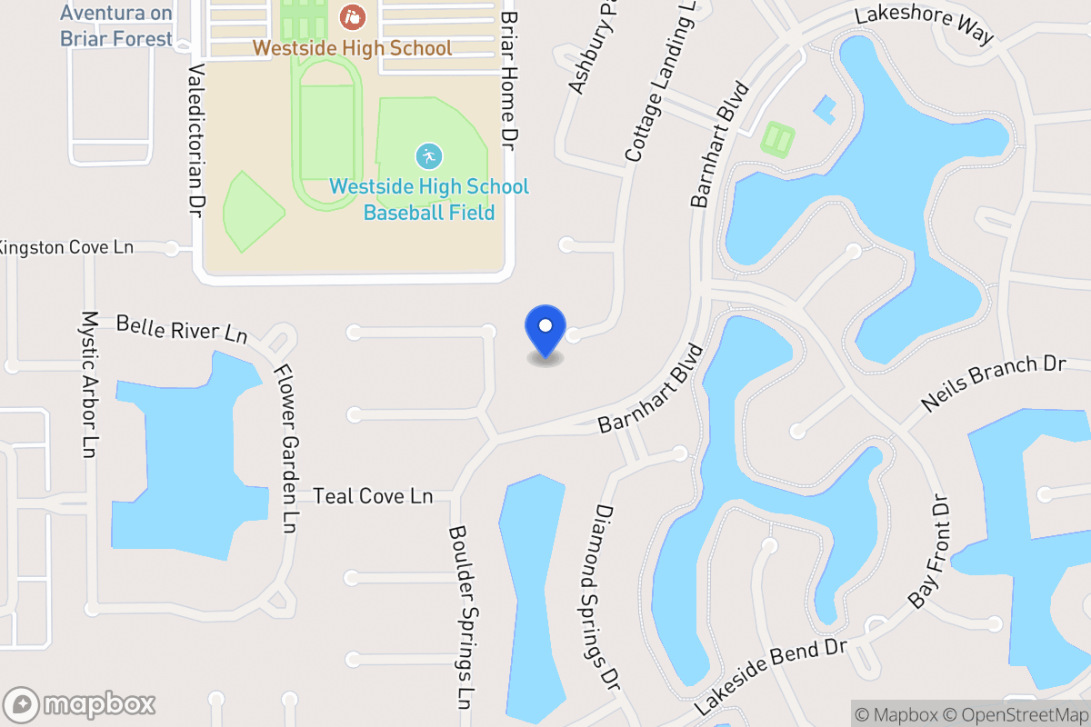 Map of 1847 Cottage Landing Ln, Houston