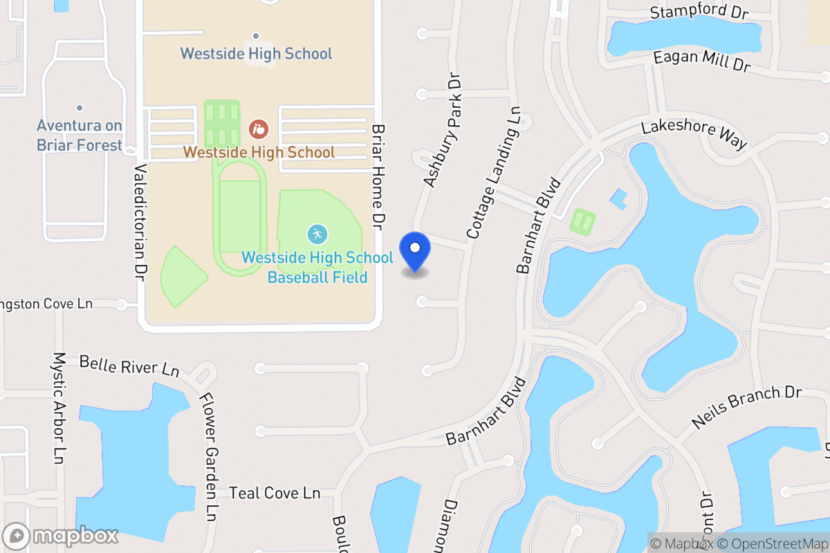 Map of 13910 Royal Springs Ct, Houston