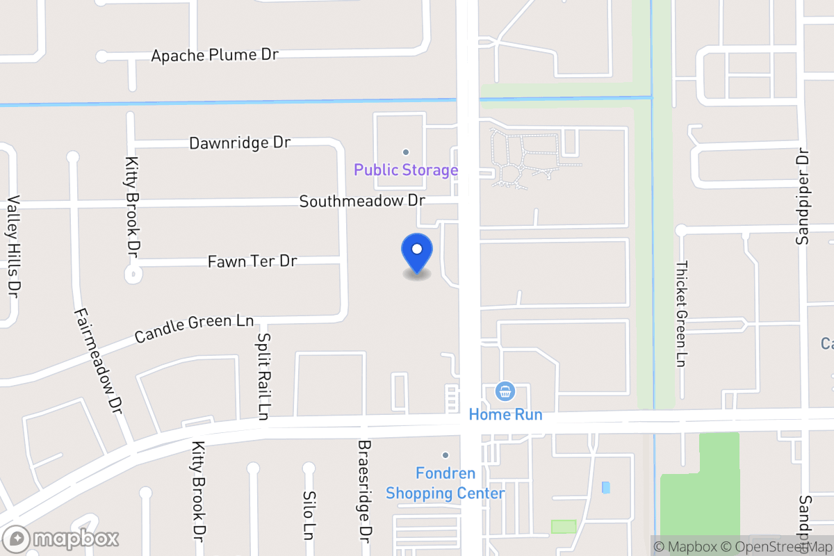 Map of 12000 Fondren Rd, Houston