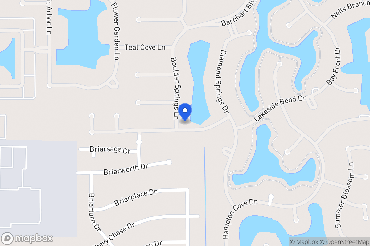 Map of 2047 Boulder Springs Ln, Houston