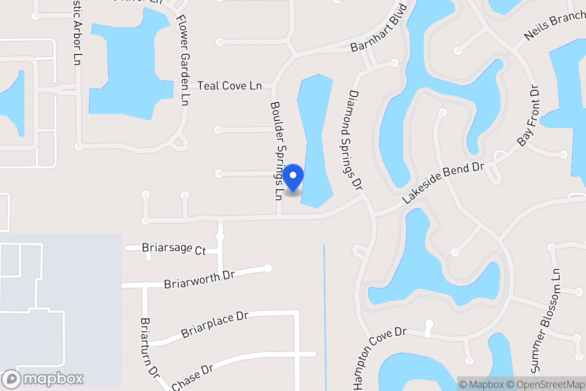 Map of 2043 Boulder Springs Ln, Houston