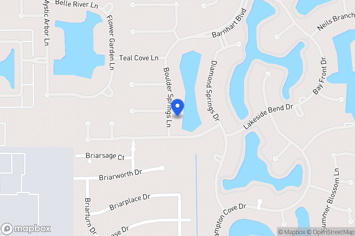 Map of 2039 Boulder Springs Ln, Houston