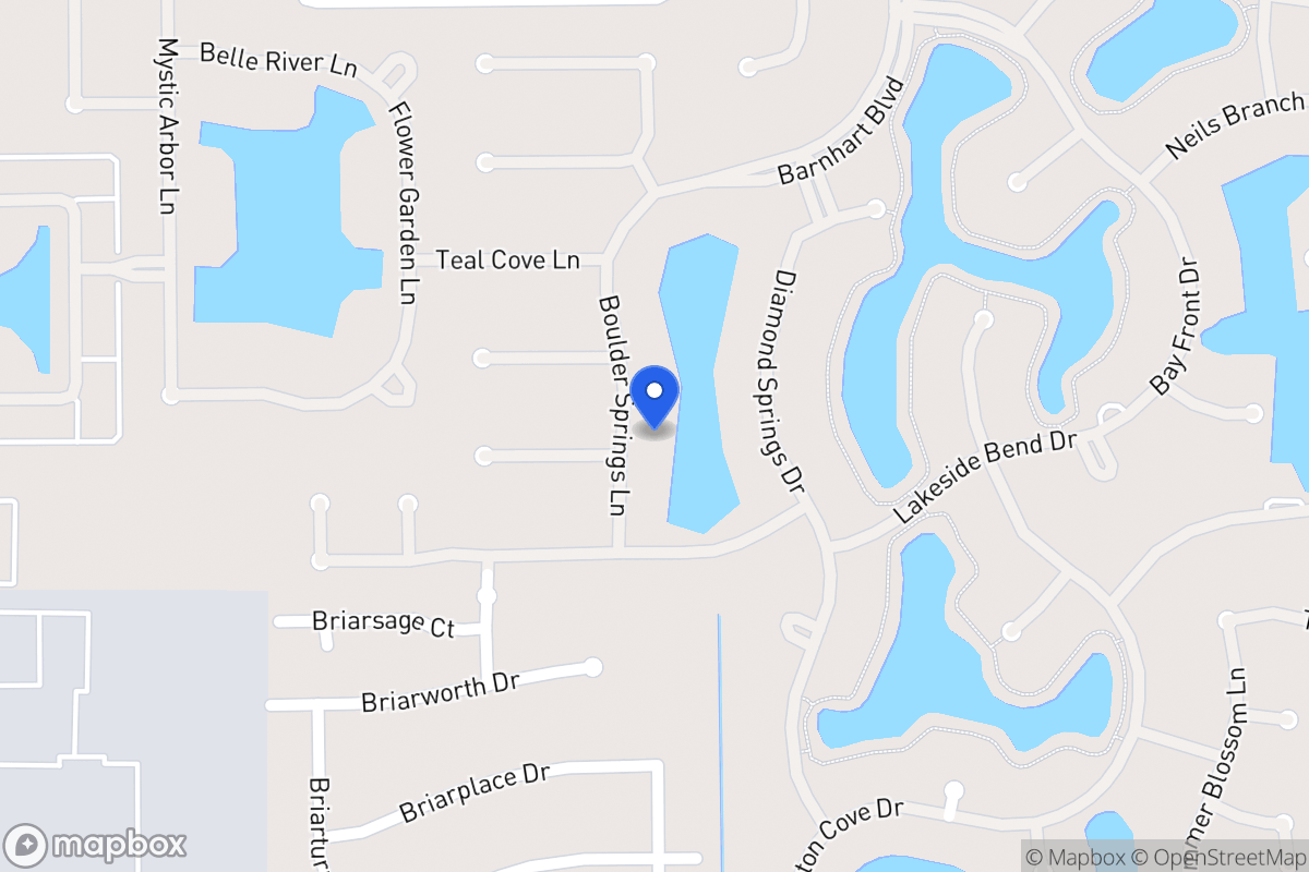 Map of 2031 Boulder Springs Ln, Houston