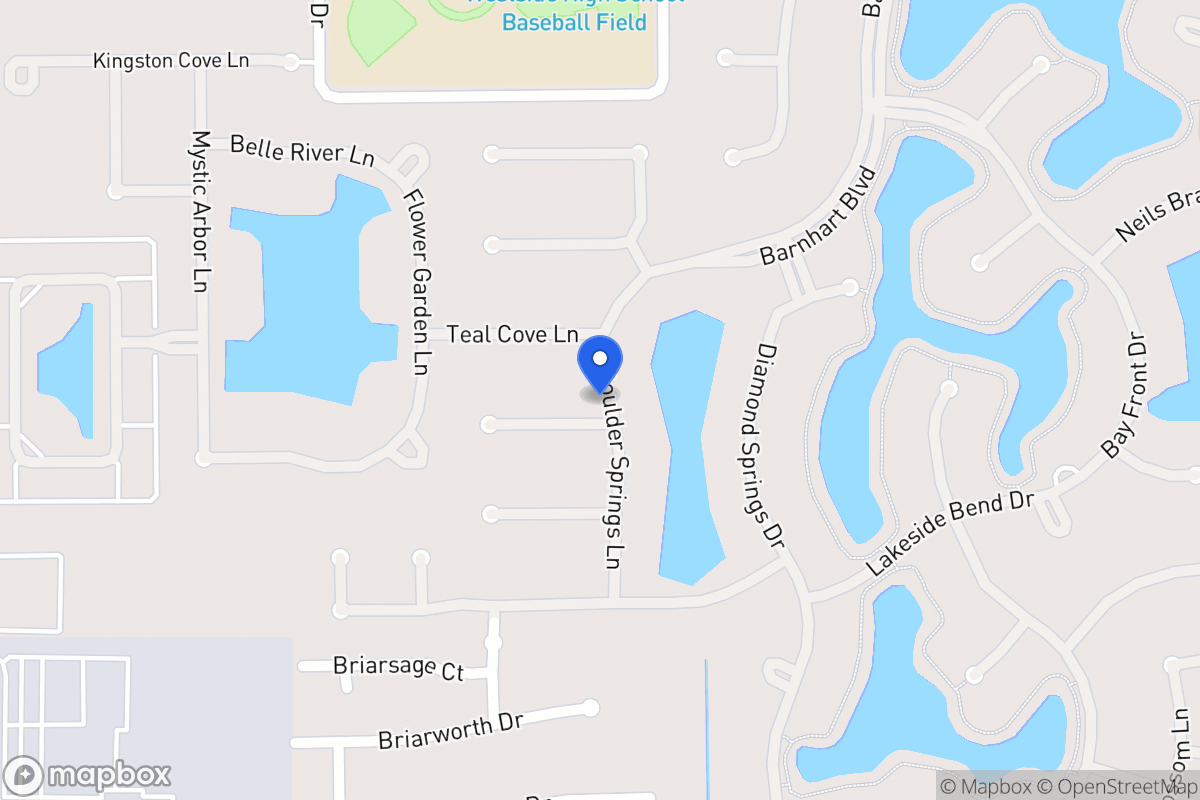 Map of Boulder Springs Ln, Houston