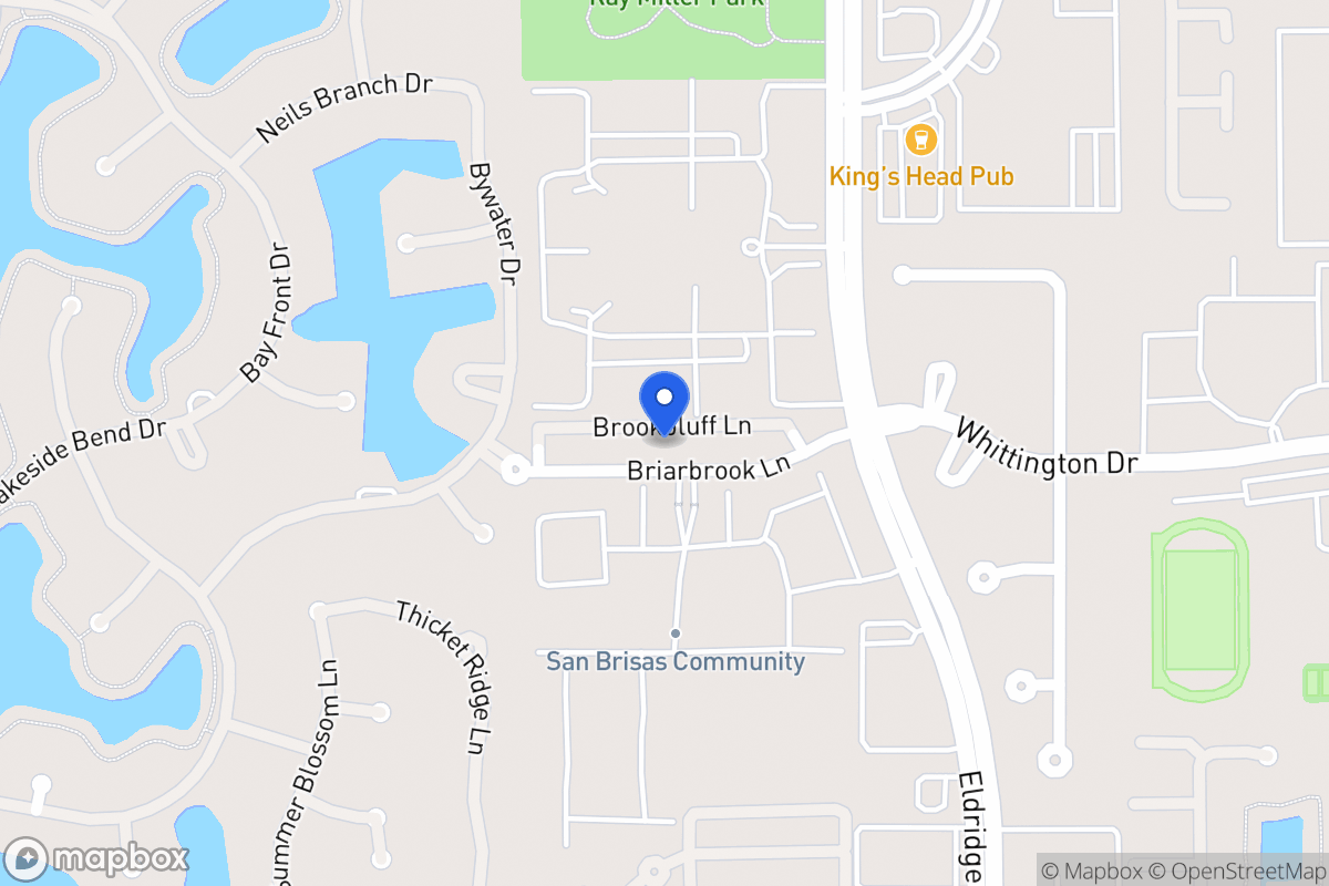 Map of 13619 Brookbluff Ln, Houston