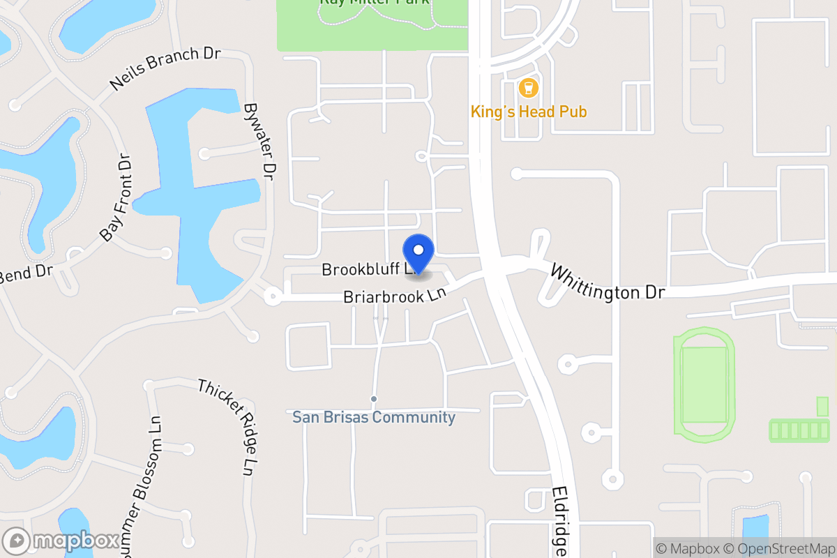 Map of 13511 Brookbluff Ln, Houston