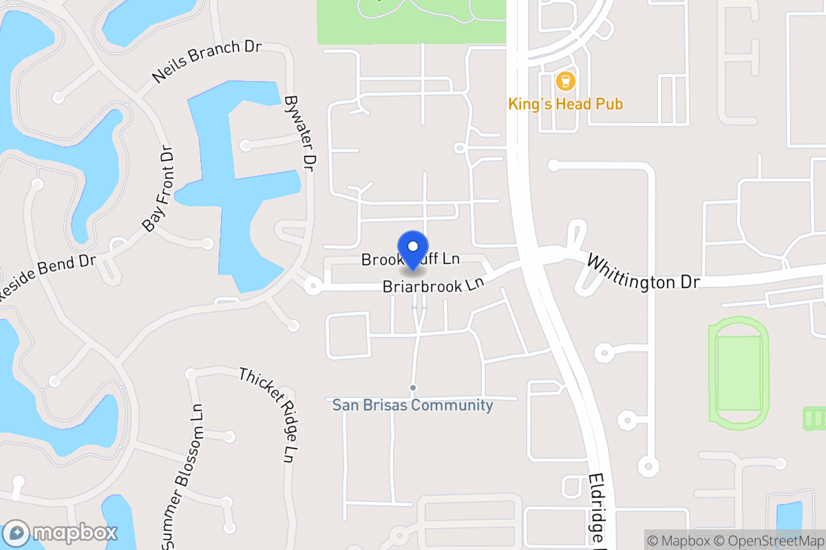 Map of Briarbrook Ln, Houston