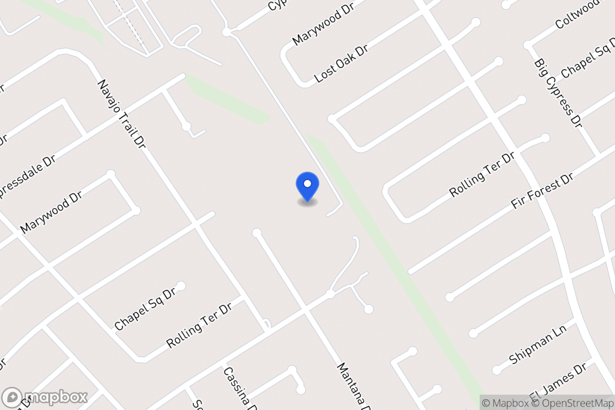 Map of 3671 Cypressdale Dr Rd, Spring