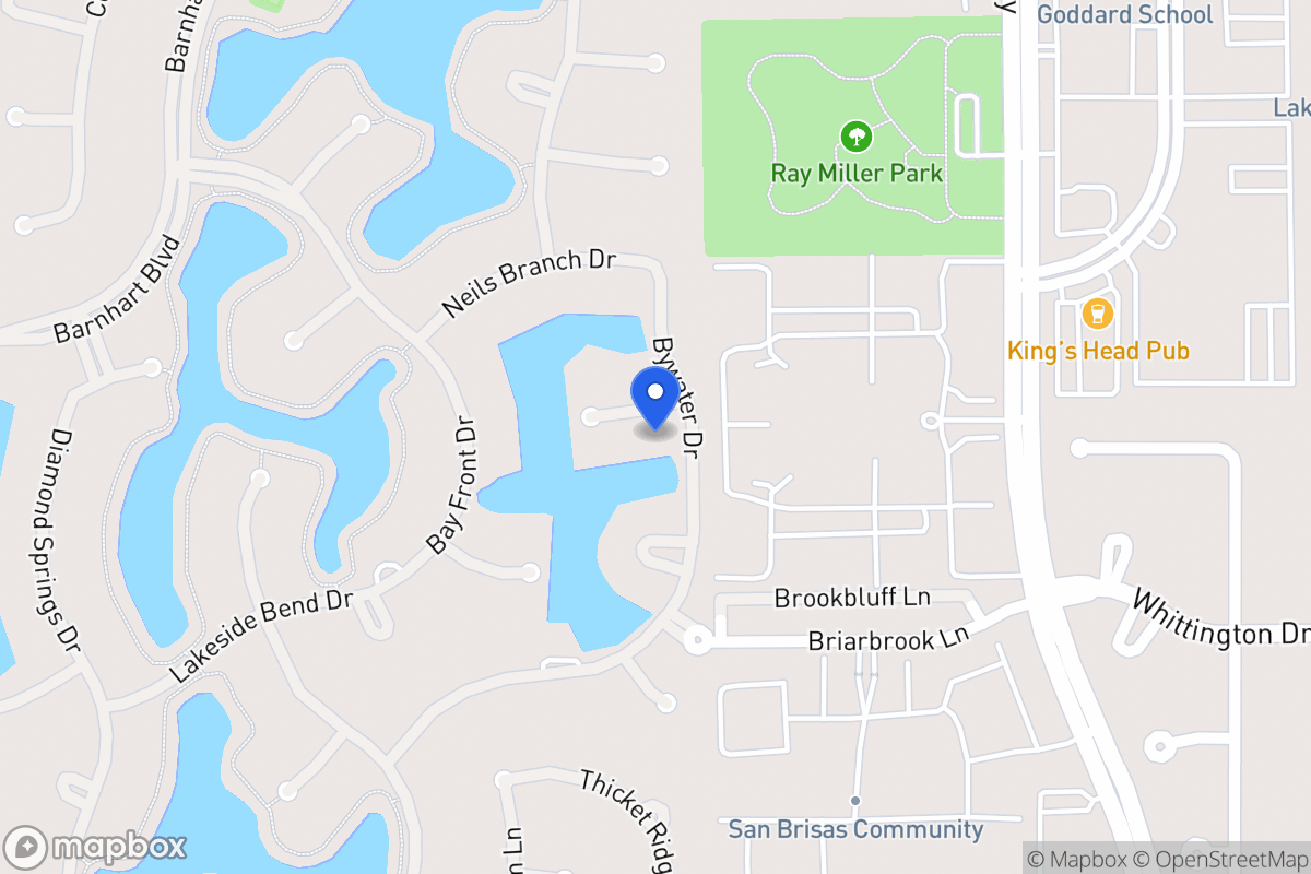 Map of 13607 Morgan Creek Ct, Houston