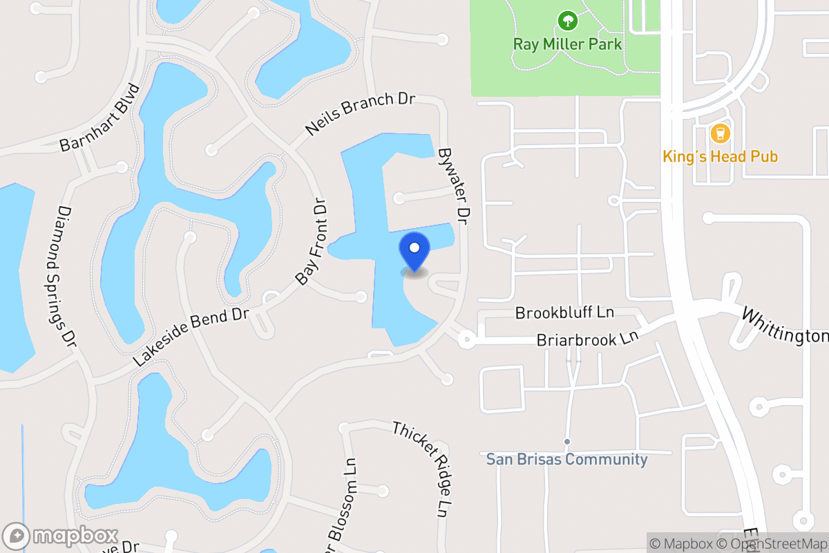 Map of 13614 Bylake Ct, Houston