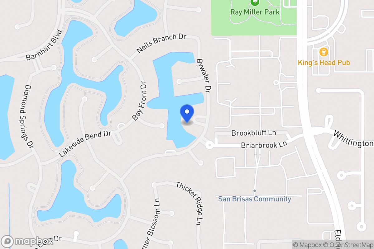 Map of 13611 Bylake Ct, Houston