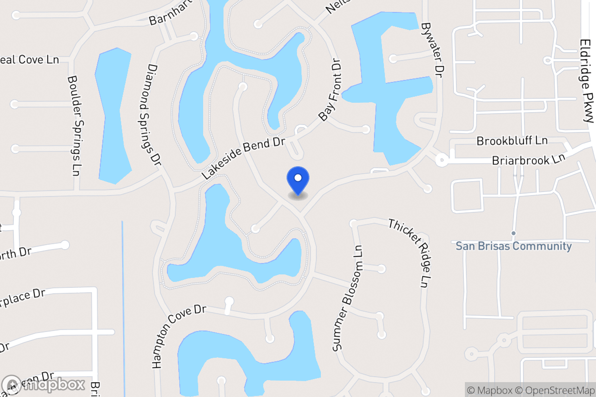 Map of 2218 Bywater Dr, Houston