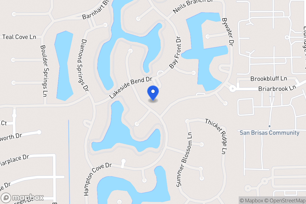 Map of 2115 Cresent Palm Ln, Houston