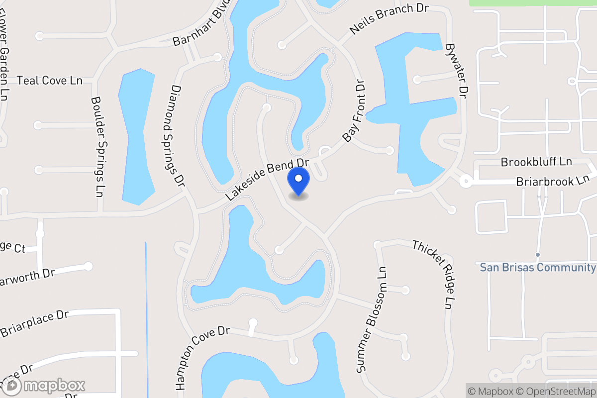 Map of 2111 Cresent Palm Ln, Houston