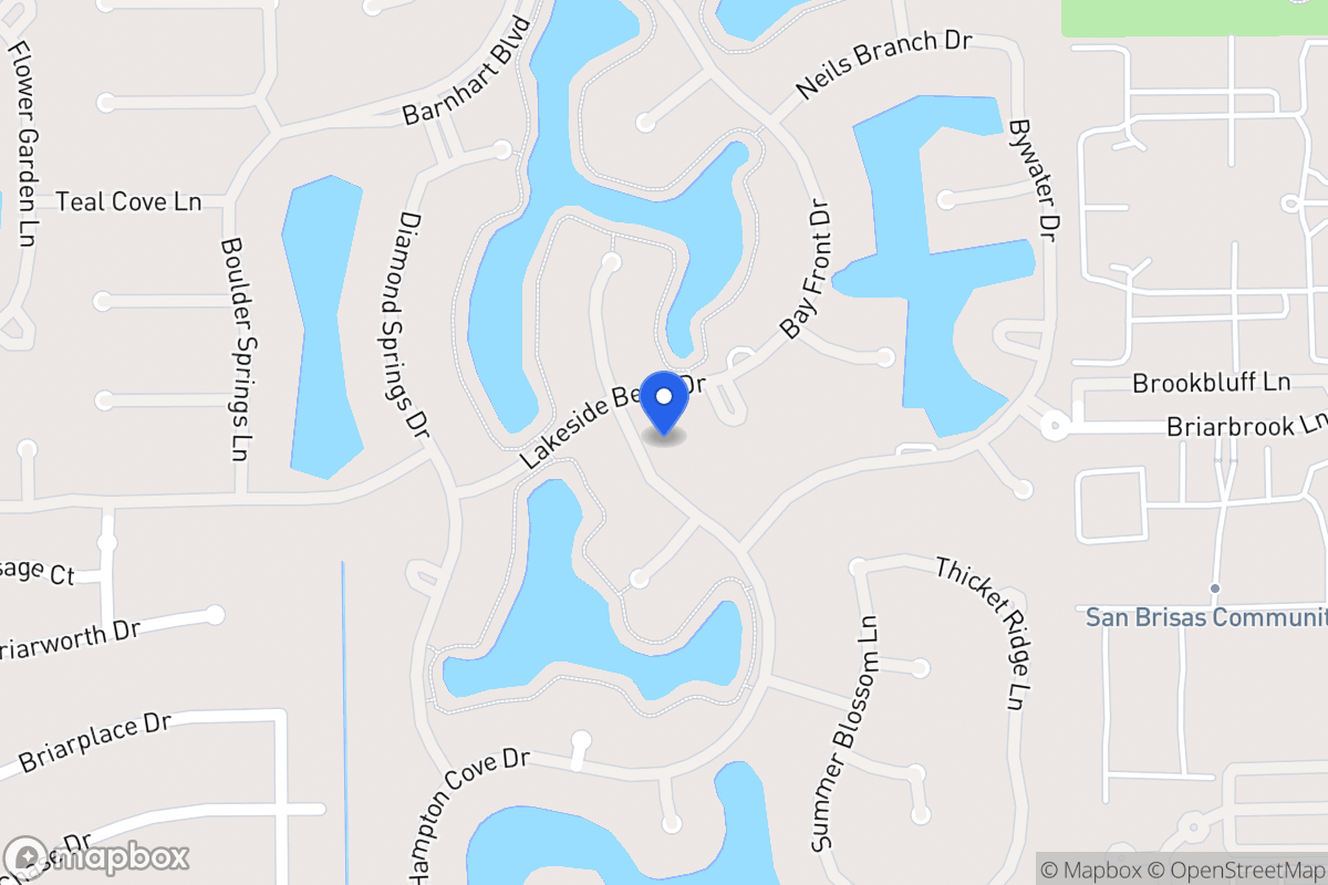 Map of 2107 Cresent Palm Ln, Houston