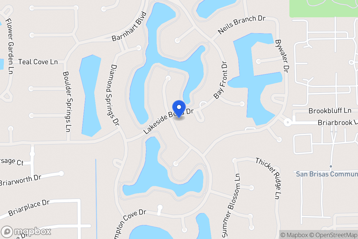 Map of 2103 Cresent Palm Ln, Houston