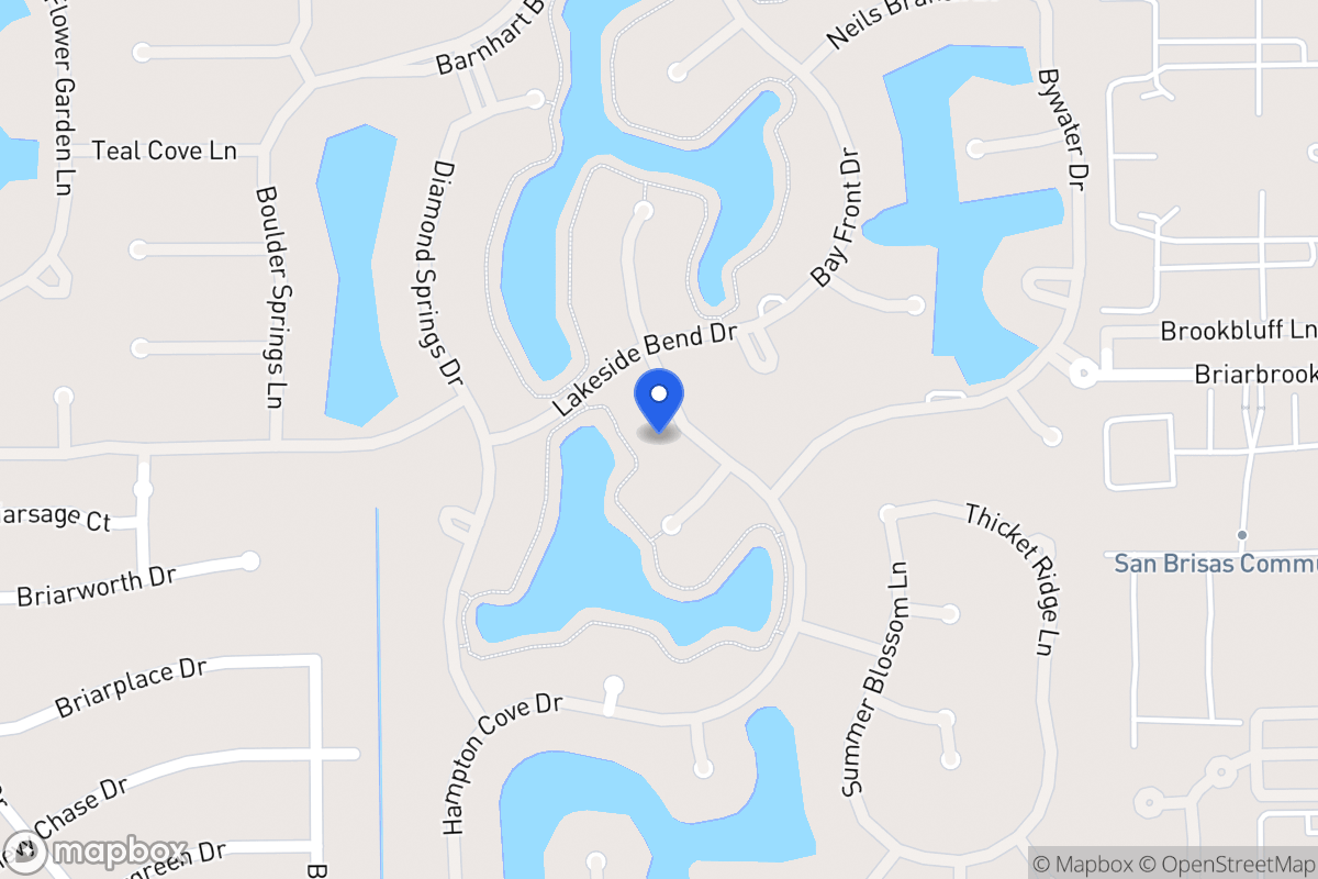 Map of 2110 Cresent Palm Ln, Houston