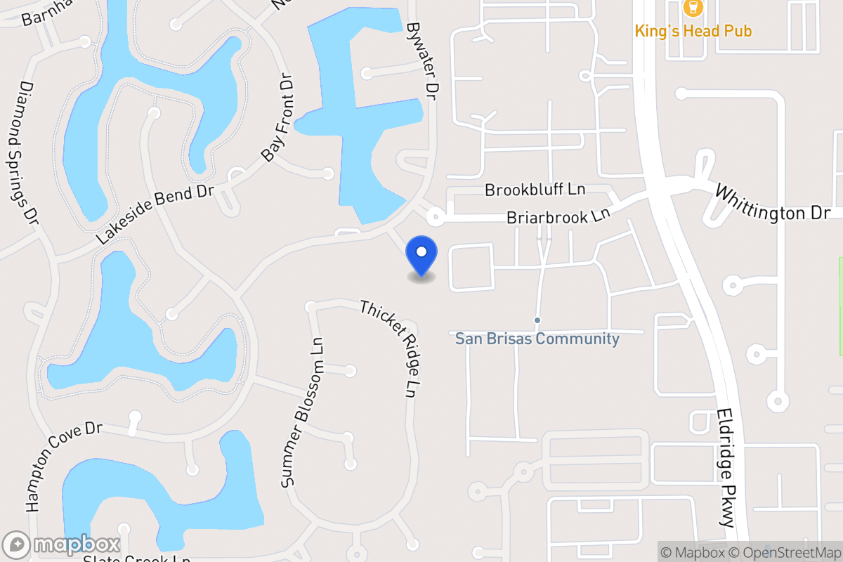 Map of 13503 Indigo Lake Ct, Houston