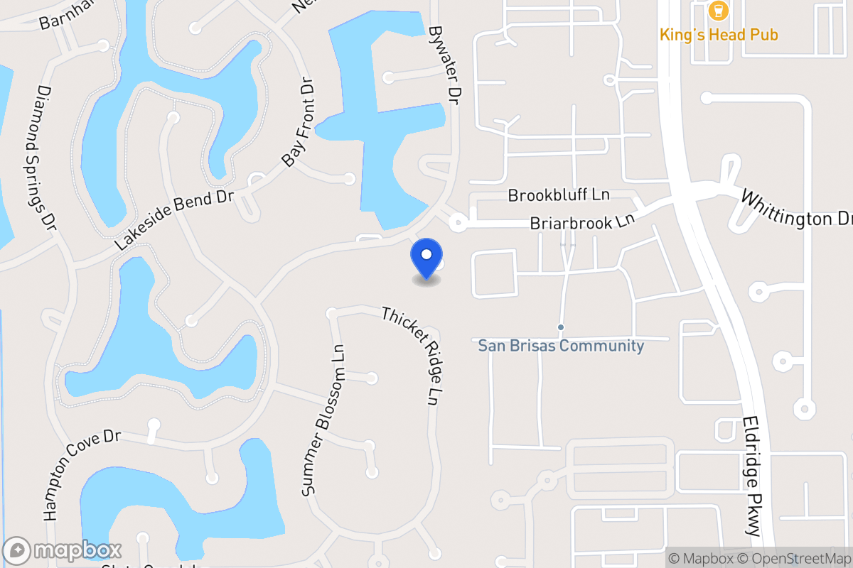 Map of 13507 Indigo Lake Ct, Houston