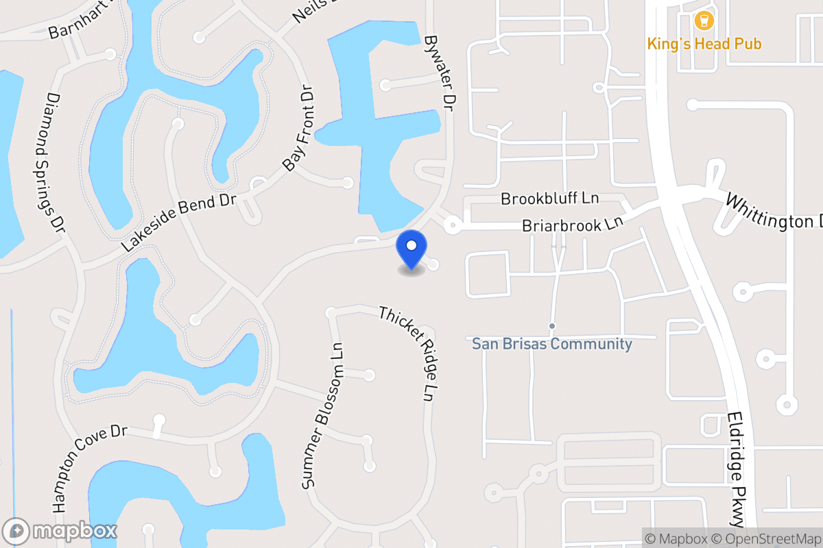 Map of 13511 Indigo Lake Ct, Houston