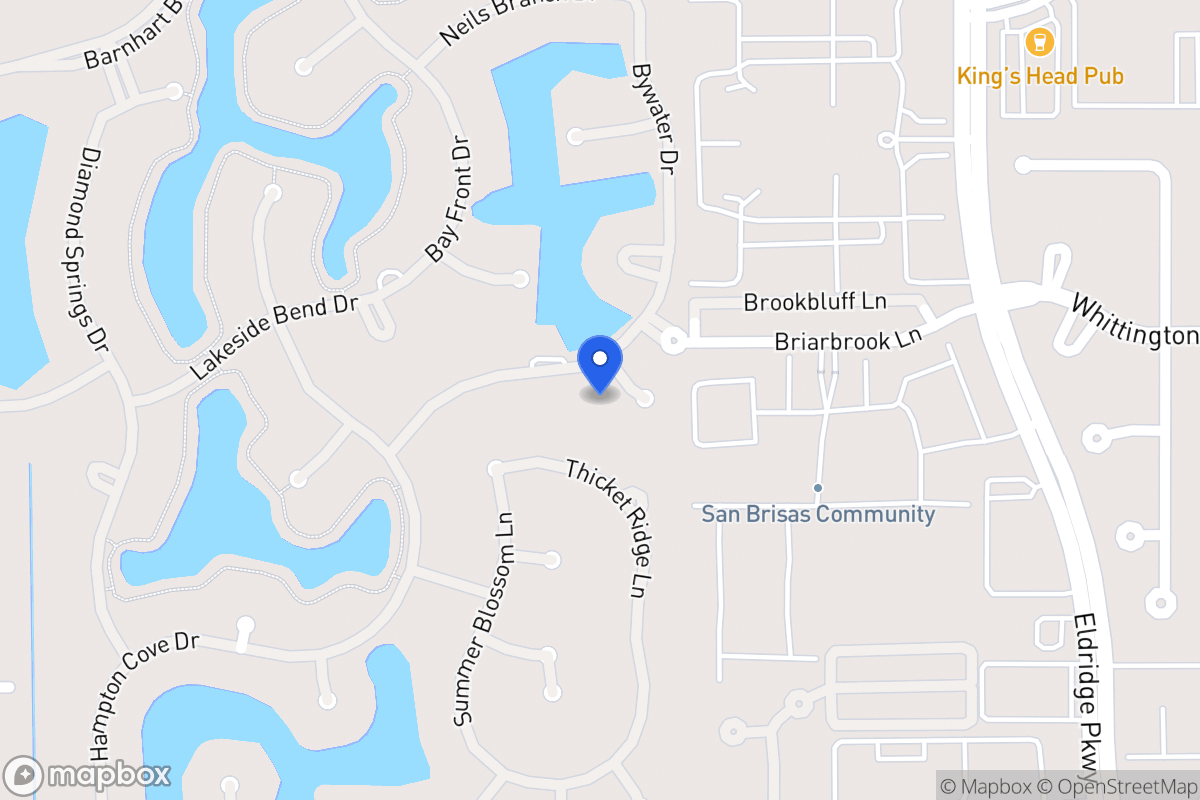 Map of 13515 Indigo Lake Ct, Houston