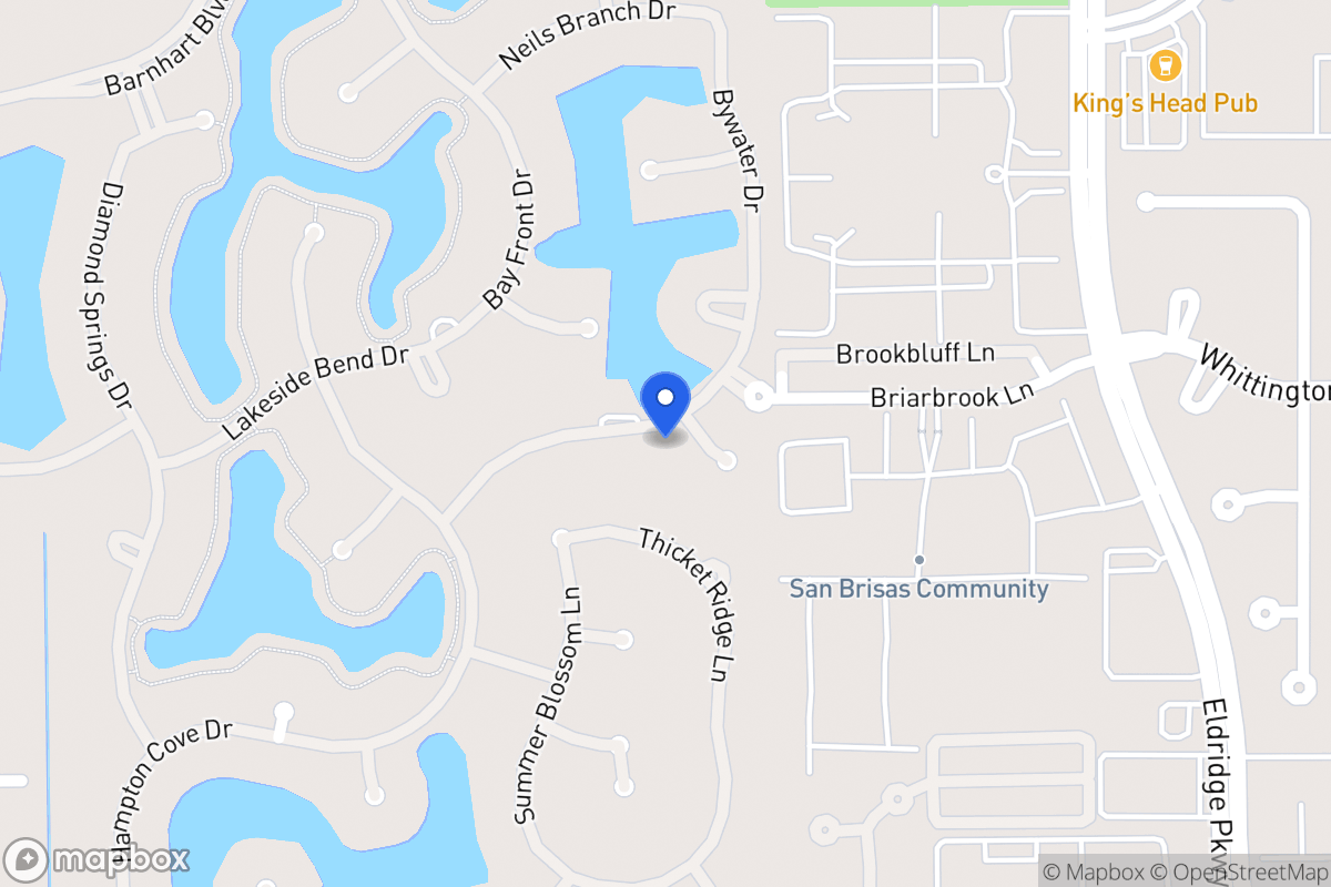 Map of 13519 Indigo Lake Ct, Houston