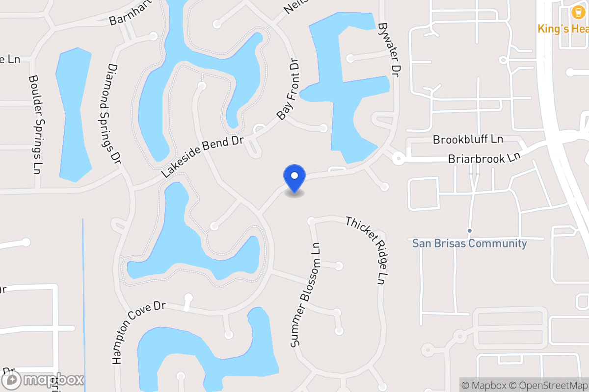 Map of 2207 Bywater Dr, Houston