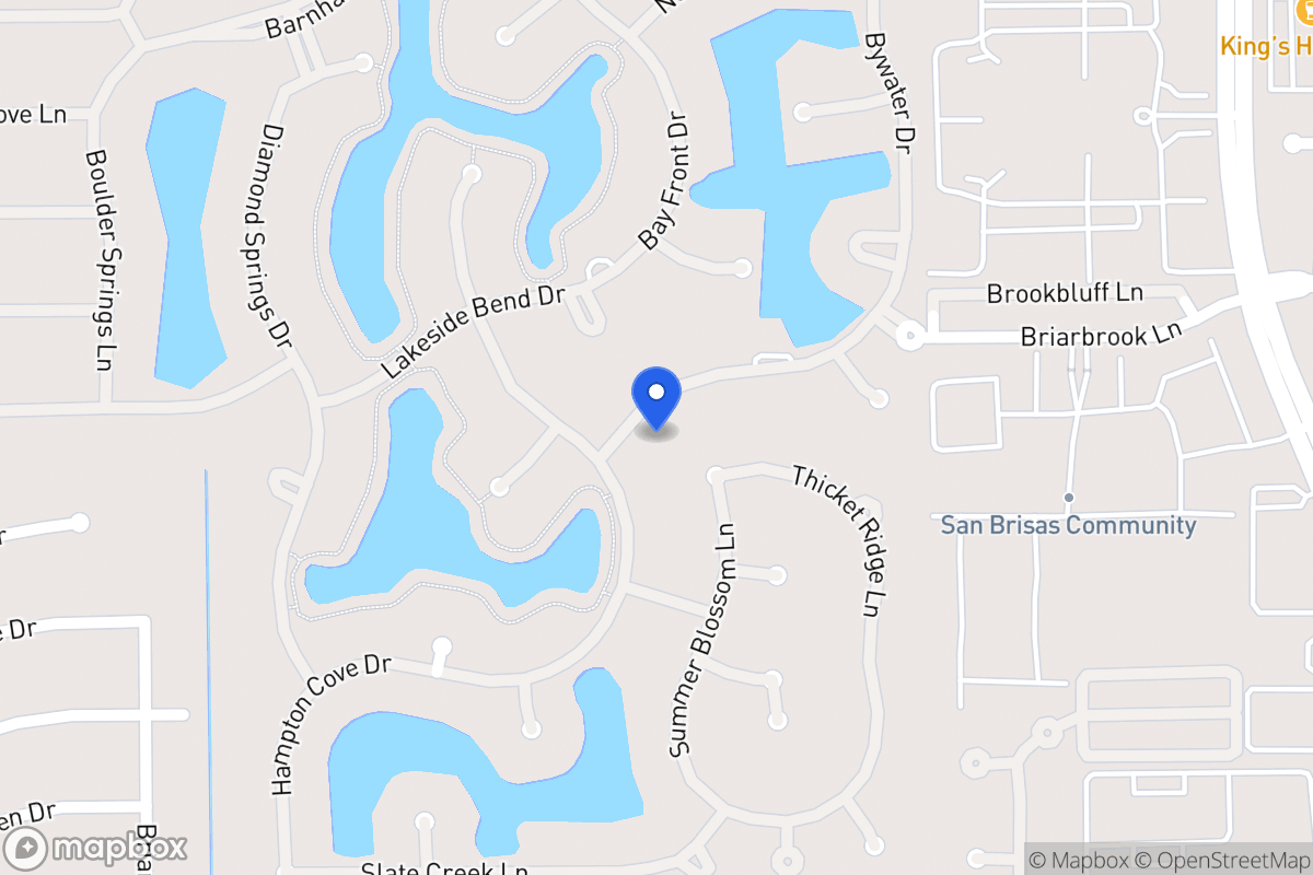 Map of 2211 Bywater Dr, Houston