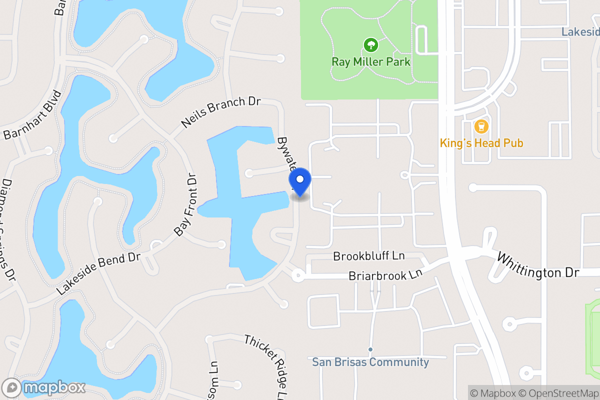 Map of Bywater Dr, Houston