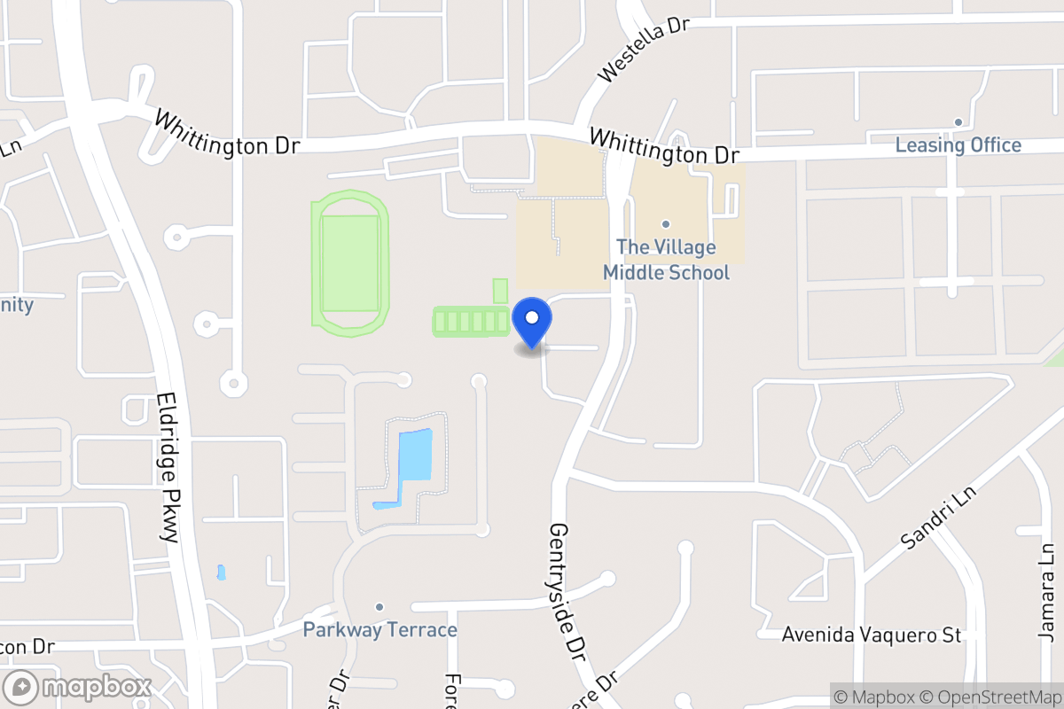 Map of 1946 Gentryside Ln, Houston