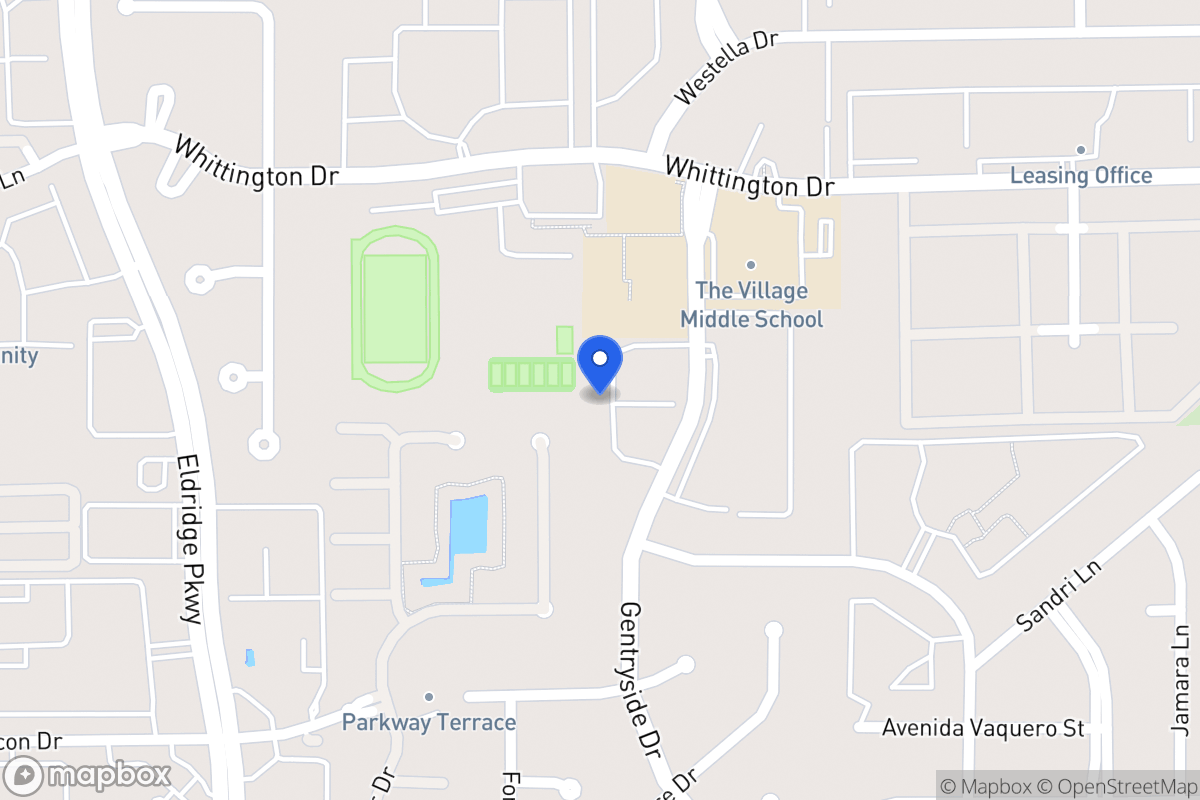 Map of 1938 Gentryside Ln, Houston