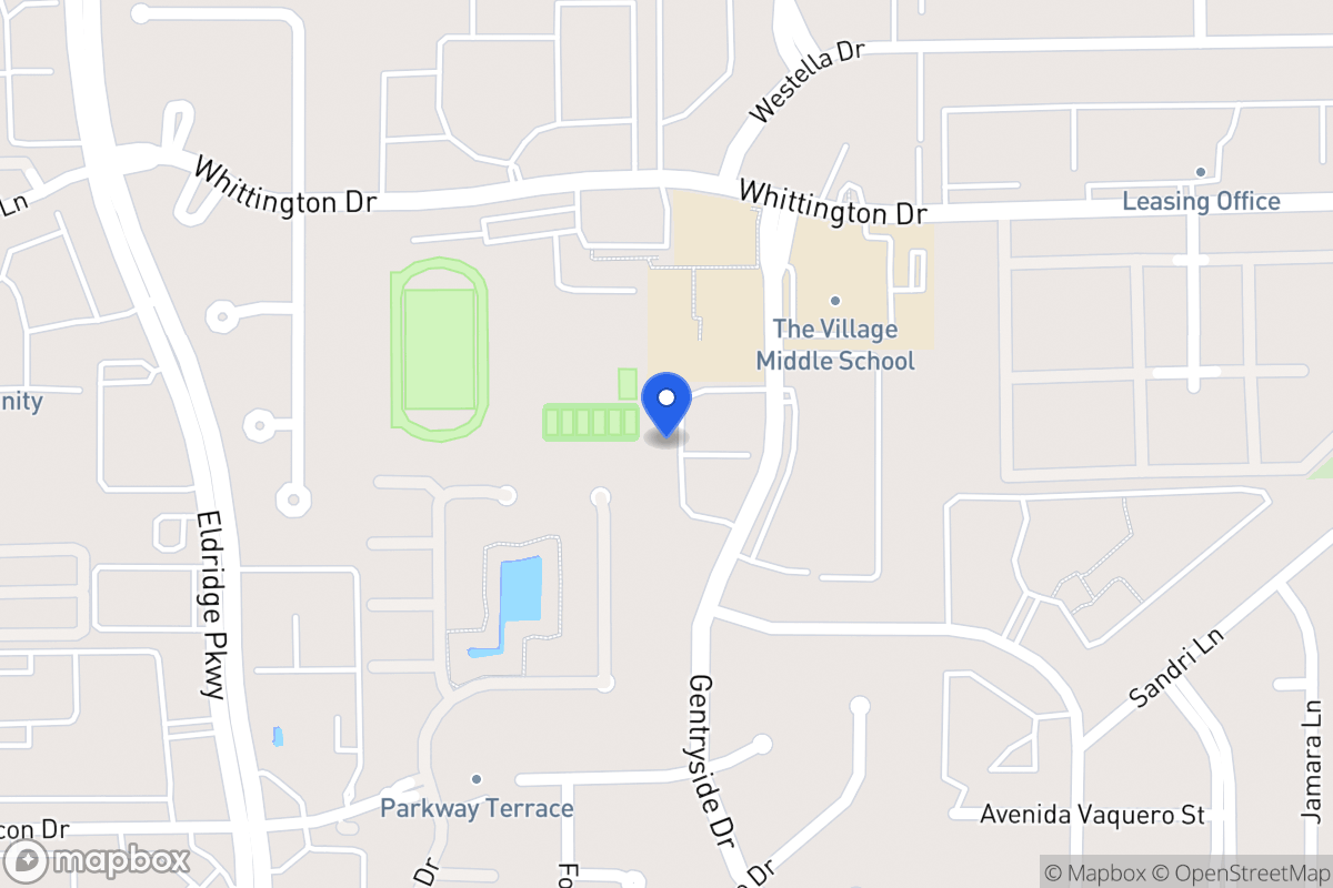 Map of 1934 Gentryside Ln, Houston