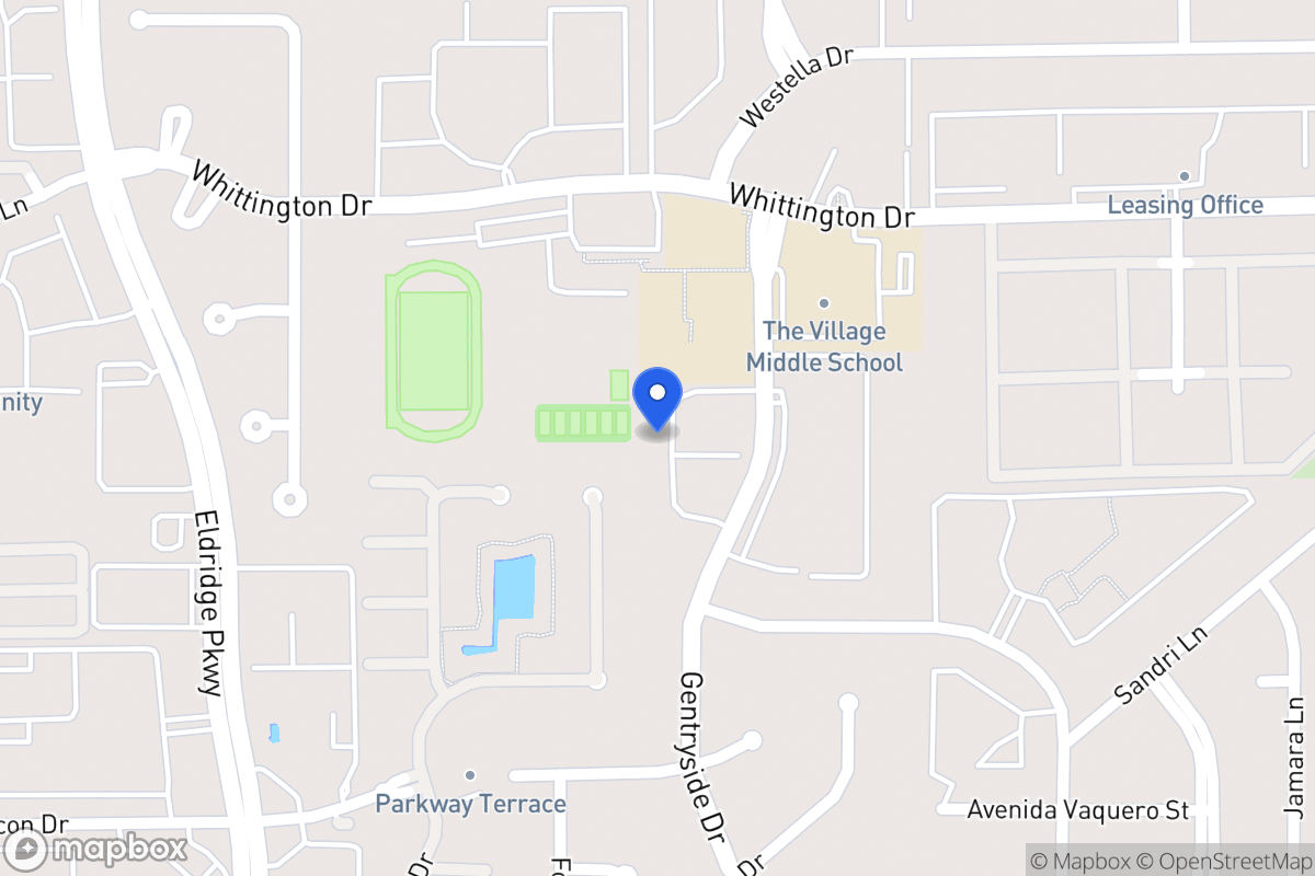 Map of 1930 Gentryside Ln, Houston