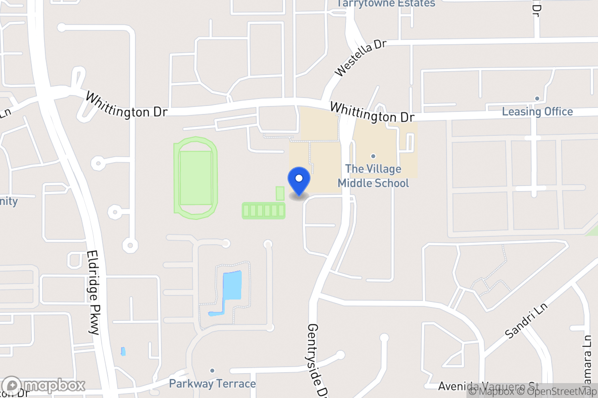 Map of 1906 Gentryside Ln, Houston