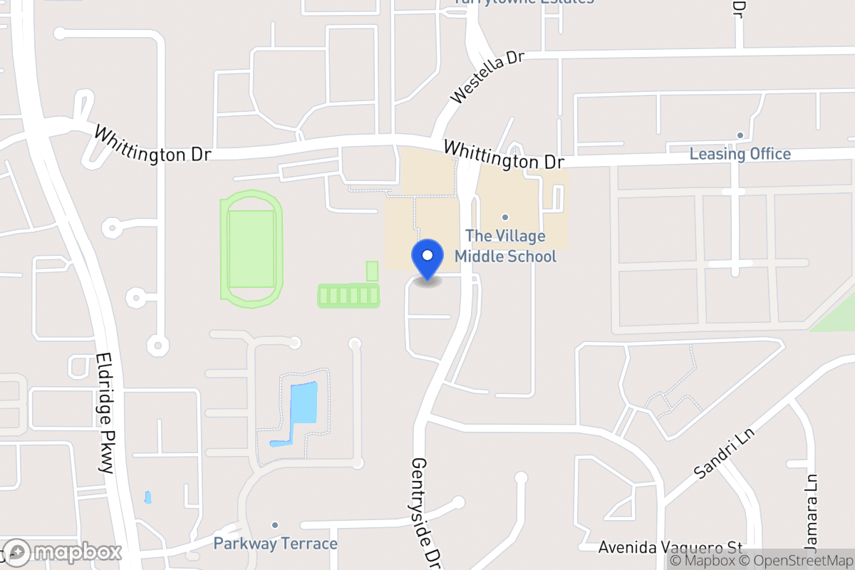 Map of 1831 Gentryside Dr, Houston