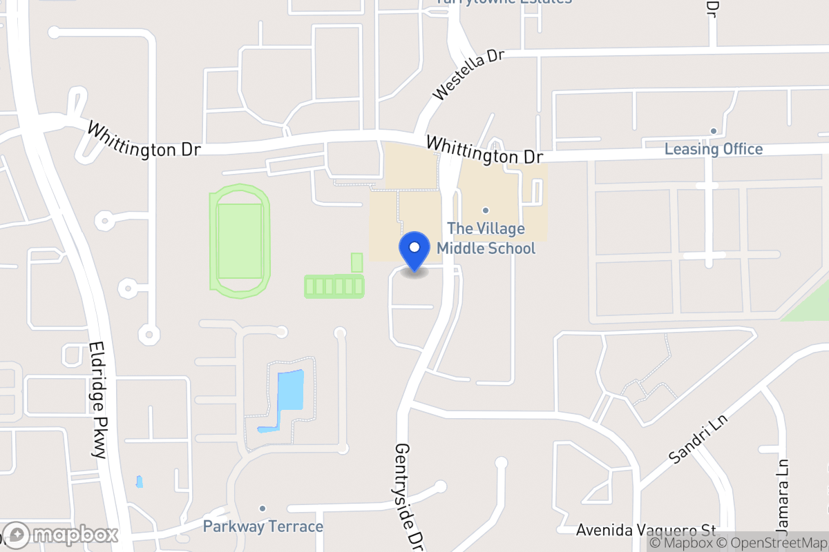 Map of 1827 Gentryside Dr, Houston