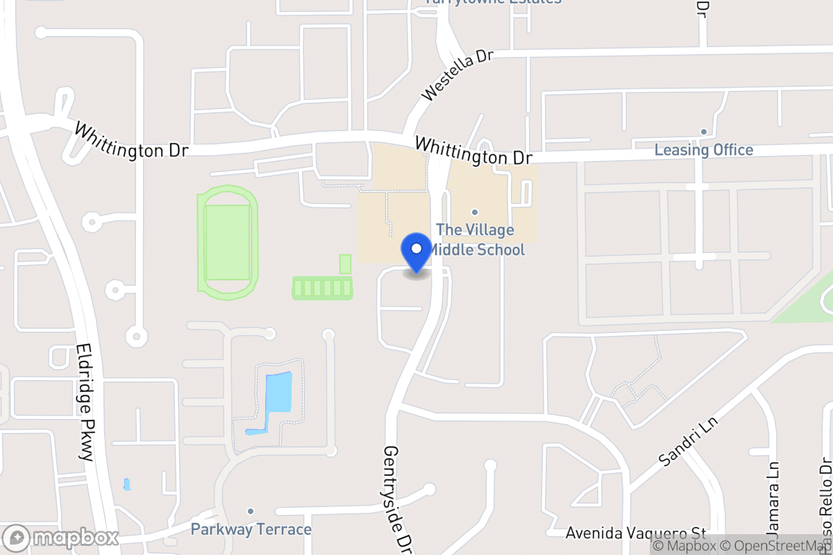 Map of 1815 Gentryside Dr, Houston